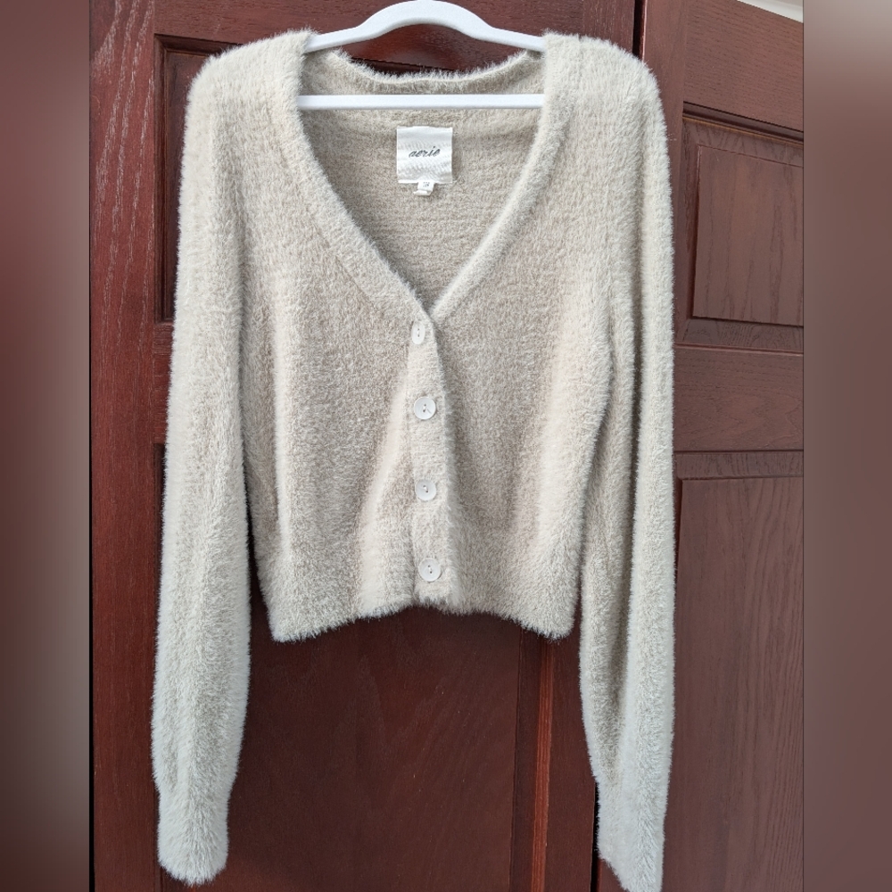 Aerie Eyelash Cardigan